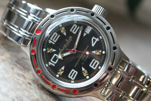 Russian Mechanical Automatic Wrist Watch Vostok Amphibian Diver 420335