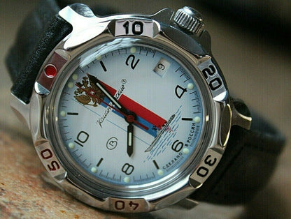 Vostok Komandirskie Mechanical Military Russian wrist watch Navy 811330