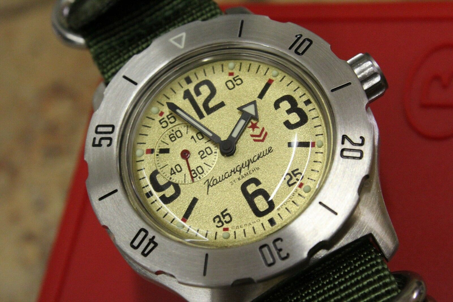 Vostok Komandirsky Mechanical Automatic Wrist Watch K-35 350749