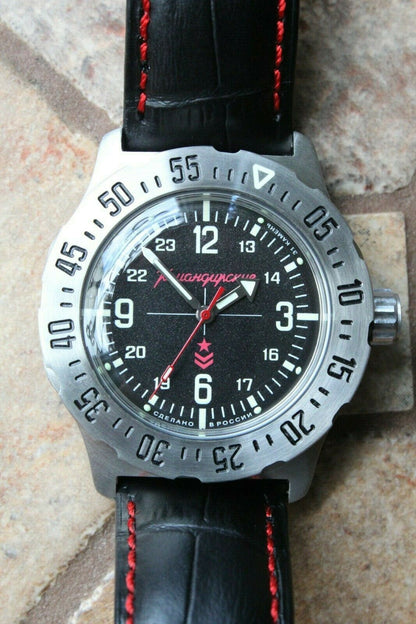Vostok Komandirsky Mechanical Automatic Wrist Watch 24 Hour K-35 350515