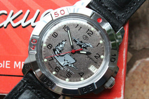 Vostok Komandirsky Military Wrist Watch # 431817 NEW