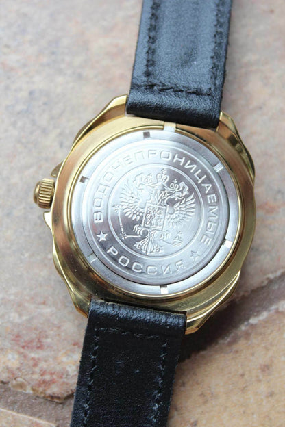 Vostok Komandirsky Russian Military Wrist Watch # 219075 NEW