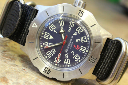 Russian Mechanical Automatic Wrist Watch VOSTOK Komandirsky K-35 350745