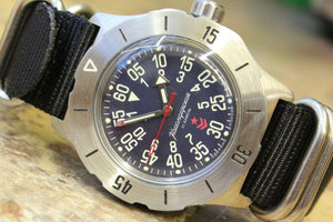 Russian Mechanical Automatic Wrist Watch VOSTOK Komandirsky K-35 350745