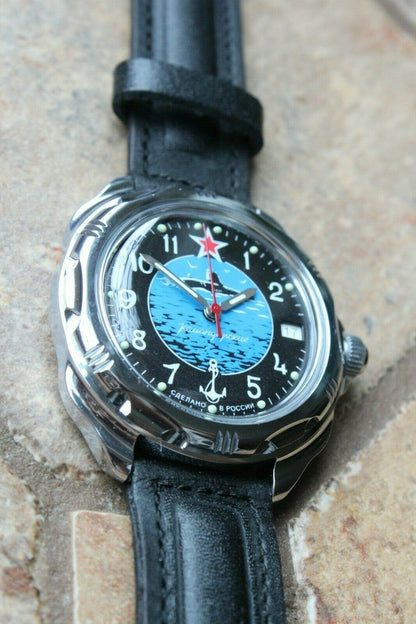 Vostok Komandirsky Mechanical Manual Wrist Watch Submarine 211163