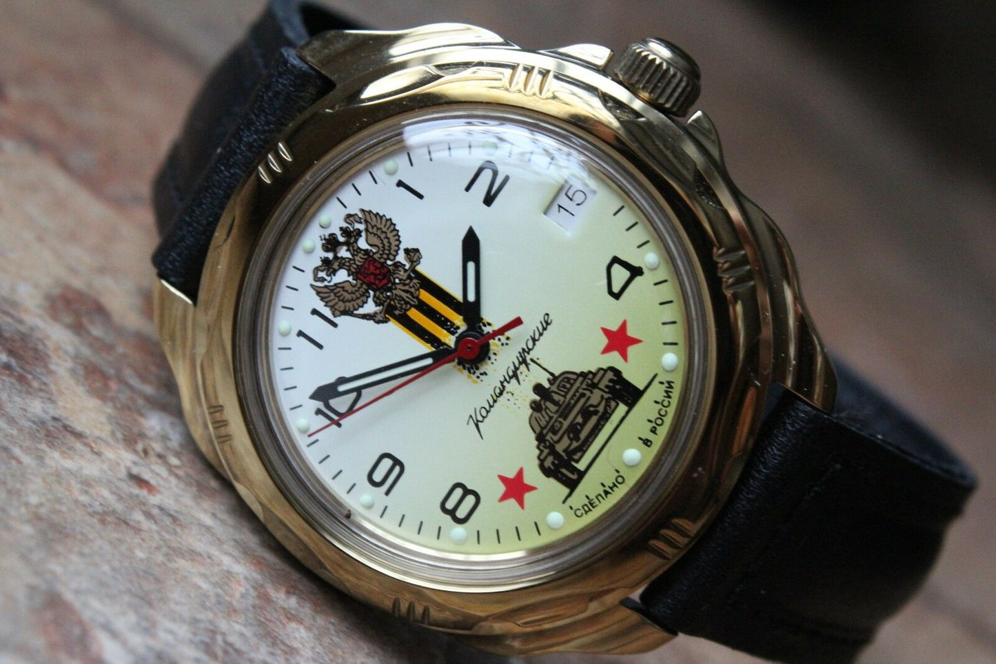 Vostok Komandirsky Mechanical Manual Winding Wrist Watch 219943