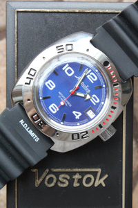 Russian Mechanical Automatic Wrist Watch VOSTOK AMPHIBIAN DIVER 710432L