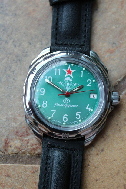 Vostok Komandirsky Russian Military Wrist Watch # 211307 NEW