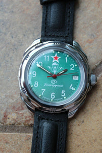 Vostok Komandirsky Russian Military Wrist Watch # 211307 NEW