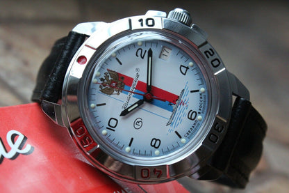Vostok Komandirsky Military Wrist Watch # 431330 NEW