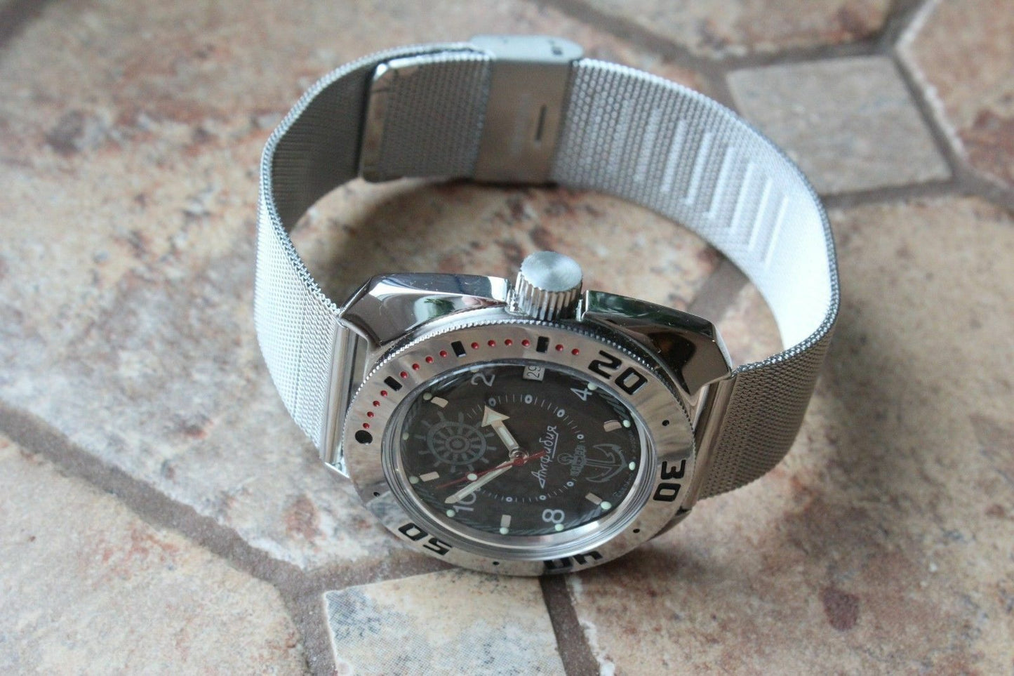 Vostok Amphibian Marine limited Russia wrist watch 710526-S1