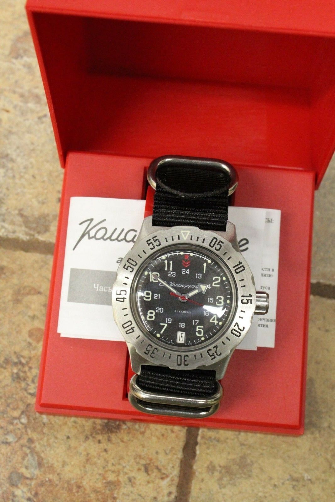 Vostok Komandirsky Mechanical Automatic Wrist Watch K-35 350751