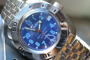 Russian Mechanical Automatic Wrist Watch VOSTOK AMPHIBIAN DIVER 710382