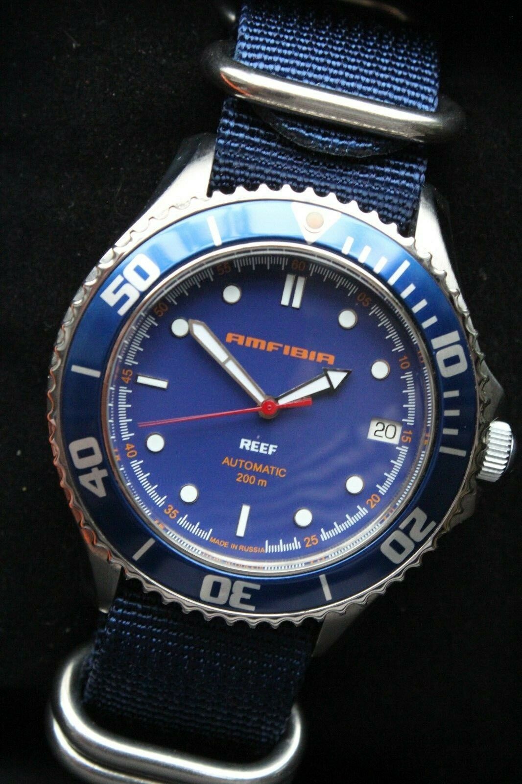 Vostok Amphibian Reef Mechanical Automatic Russian wrist watch Rare 080502