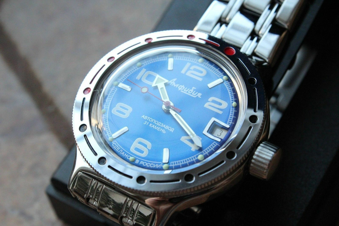 Russian Mechanical Automatic Wrist Watch VOSTOK AMPHIBIAN DIVER 420432