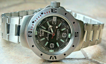 Vostok Amphibian Auto Russian diver wrist watch 060640
