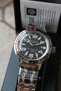 Russian Mechanical Automatic Wrist Watch Vostok Amphibian Diver 420335