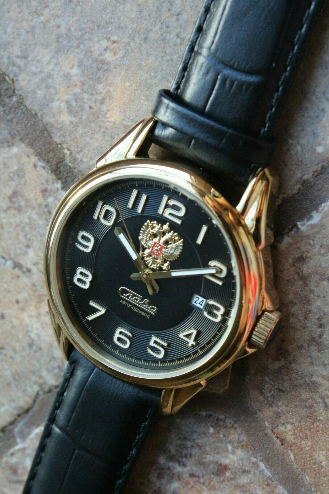 Slava Tradition Mechanical Automatic Russian Classic Wrist Watch 1619015