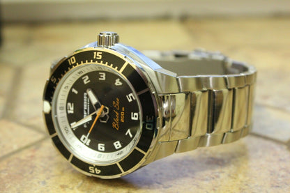 Vostok Amphibian 440793 Auto Black Sea Russian mens wrist watch