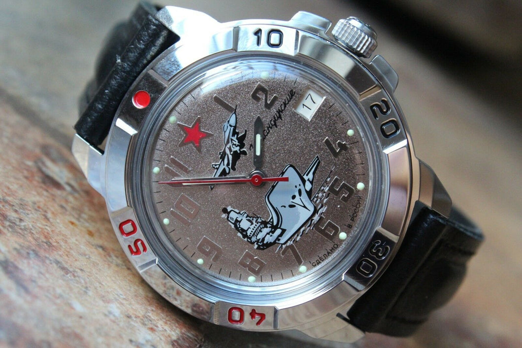 Vostok Komandirsky Military Wrist Watch # 431402 NEW