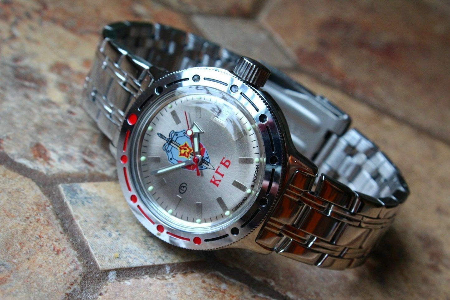 Russian Mechanical Automatic Wrist Watch VOSTOK AMPHIBIAN DIVER 420892