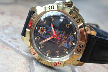 Vostok Komandirsky Military Wrist Watch # 439471 NEW