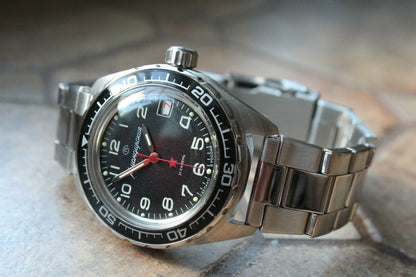 Vostok Komandirsky Auto Military Wrist Watch # 020706 NEW