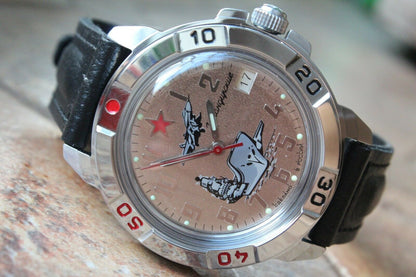 Vostok Komandirsky Military Wrist Watch # 431402 NEW