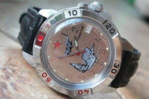 Vostok Komandirsky Military Wrist Watch # 431402 NEW