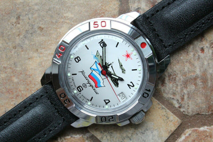 Vostok Komandirsky Military Wrist Watch # 431535 NEW