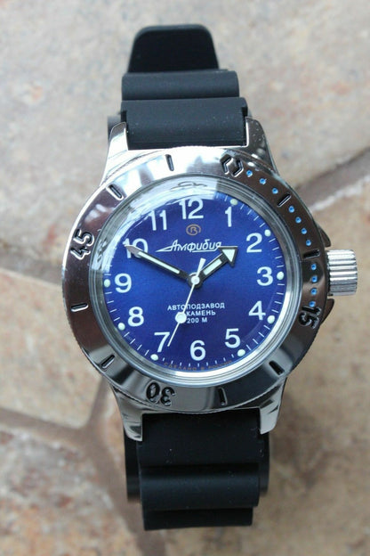 Russian Mechanical Automatic Wrist Watch VOSTOK AMPHIBIAN DIVER 120812