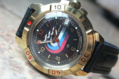 Vostok Komandirsky Military Wrist Watch # 439260 NEW