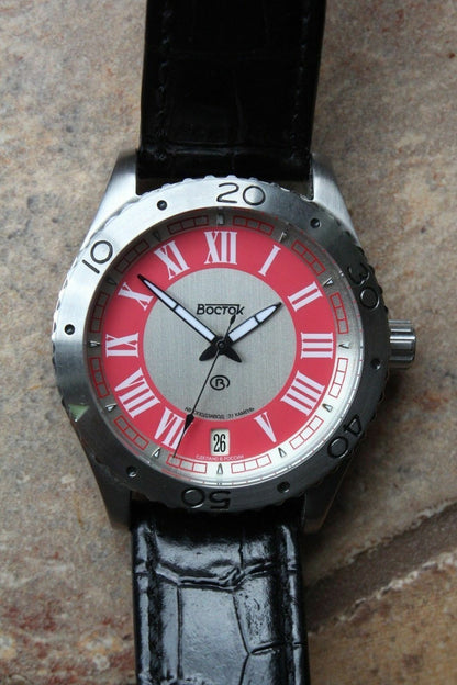 Russian Mechanical Automatic Wrist Watch Vostok Megapolis Prestige Rare 560256