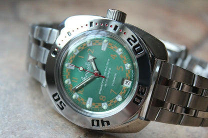 Russian Mechanical Automatic Wrist Watch VOSTOK AMPHIBIAN DIVER 710439