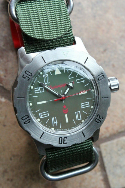 Vostok Komandirsky Mechanical Automatic Wrist Watch K-35 350645