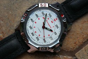 Vostok Komandirsky Russian Mechanical Military Wrist Watch Red Star 811171