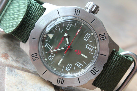 Vostok Komandirsky Mechanical Automatic Wrist Watch K-35 350645