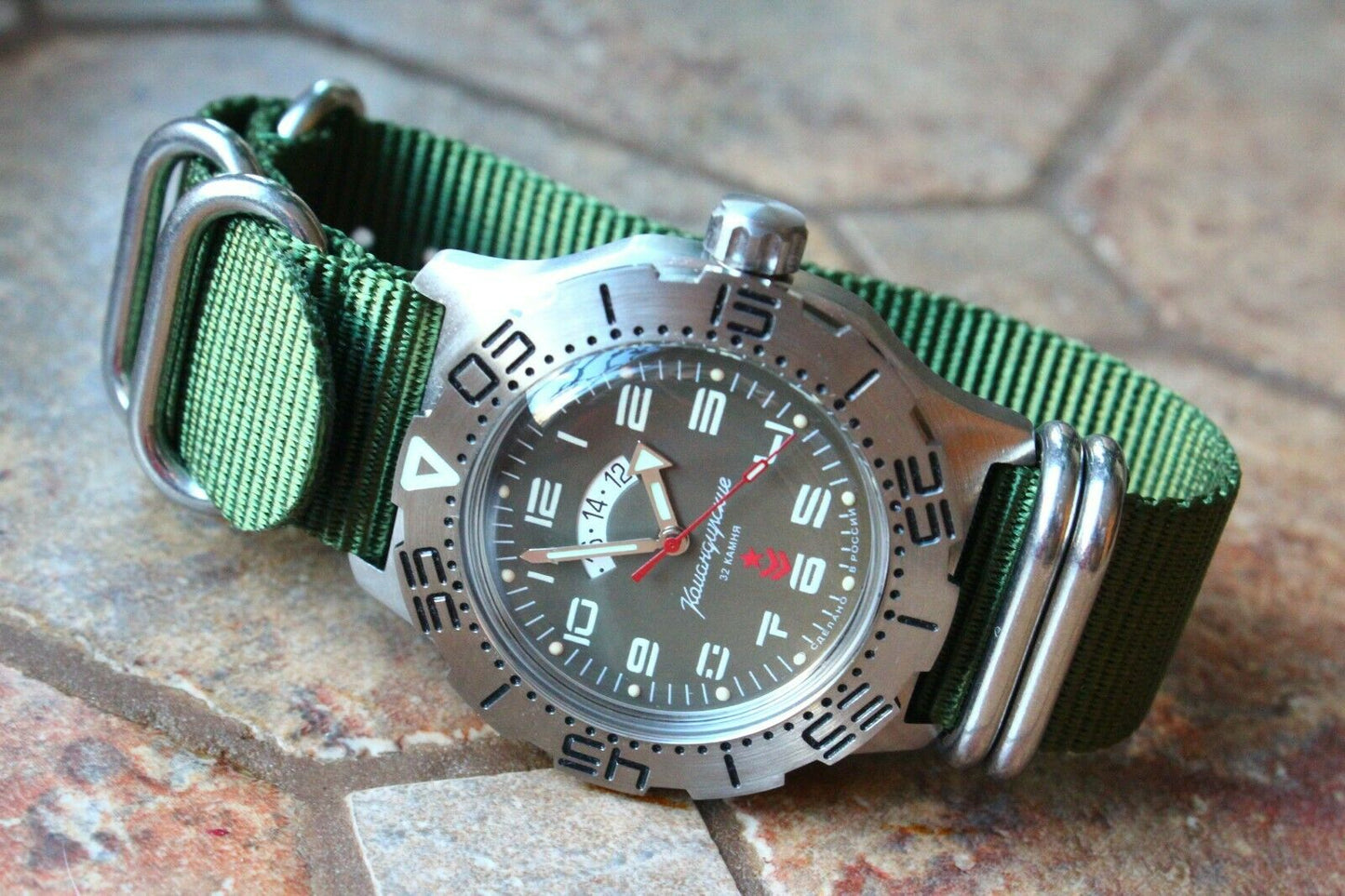 Vostok Komandirsky Mechanical Automatic Wrist Watch K-35 350755