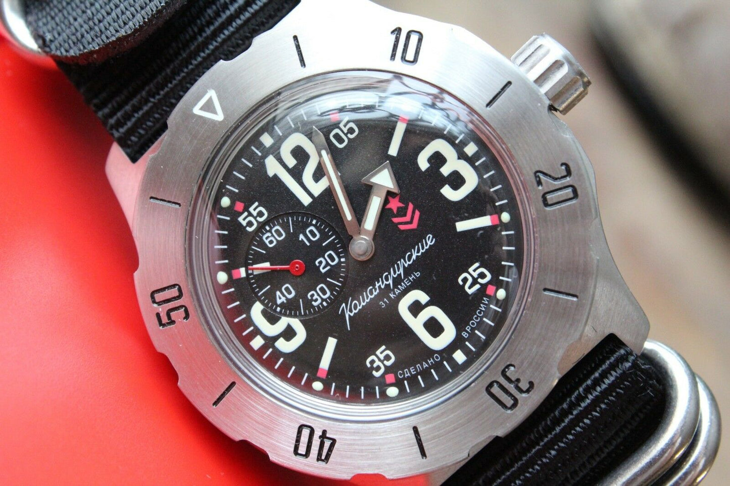 Vostok Komandirsky Mechanical Automatic Wrist Watch K-35 350748