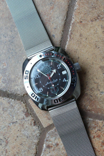 Vostok Amphibian Marine limited Russia wrist watch 710526-S1