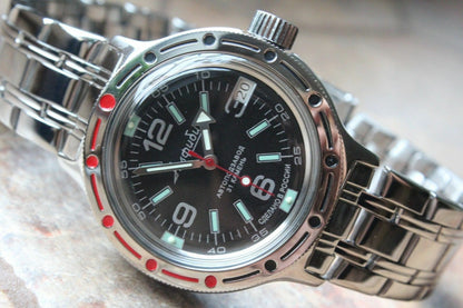 Russian Mechanical Automatic Wrist Watch VOSTOK AMPHIBIAN DIVER 420640