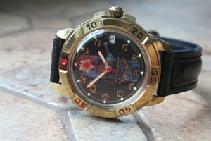 Vostok Komandirsky Military Wrist Watch # 439471 NEW