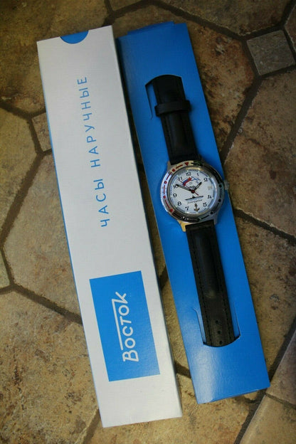 Vostok Komandirsky Auto Russian Military Wrist Watch # 921241 NEW