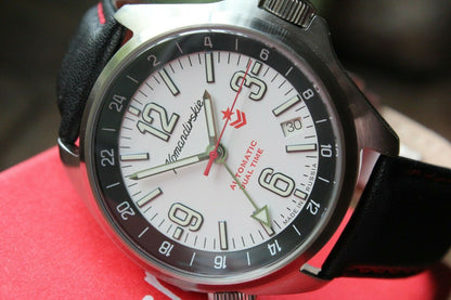 Vostok Komandirsky Russian men's K-34 Military wrist watch NEW 470767