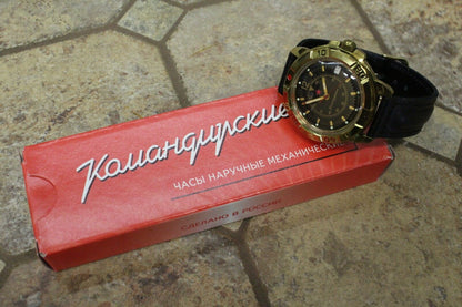 Vostok Komandirsky Military Wrist Watch # 439399 NEW