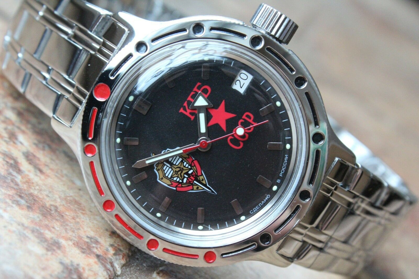 Vostok Amphibian Mechanical Russian wrist watch 420457