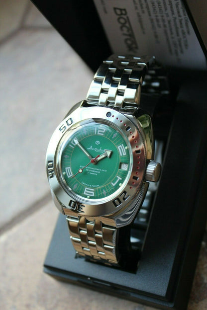 Russian Mechanical Automatic Wrist Watch VOSTOK AMPHIBIAN DIVER 710405