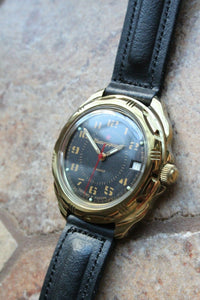 Vostok Komandirsky Russian Military Wrist Watch # 219123 NEW