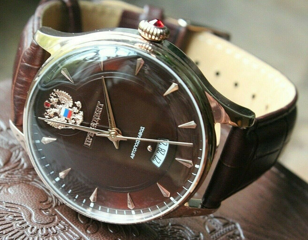 Russian President 6459047 Mechanical Automatic Men's Wrist Watch Poljot