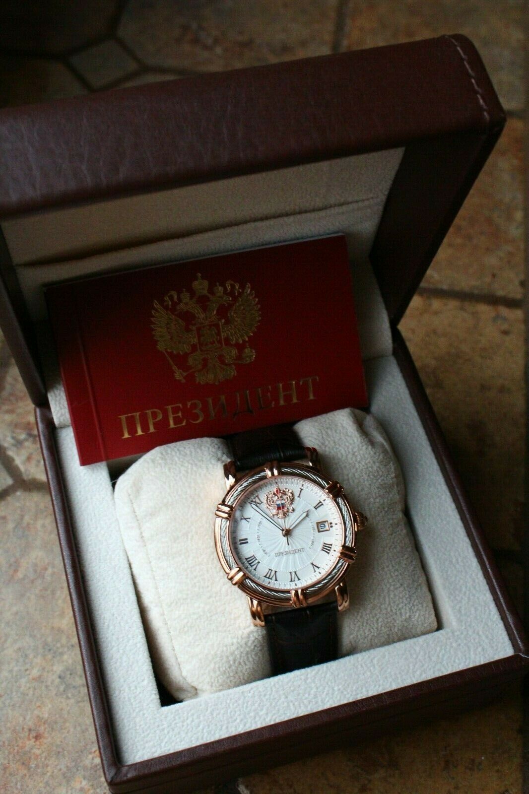 Russian President 4459471 Mechanical Automatic Men's Wrist Watch Poljot